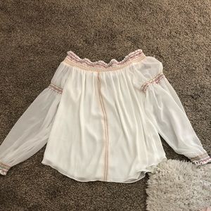 White House Black Market off shoulder shirt